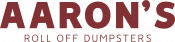 Aaron's Roll-Off Dumpsters logo